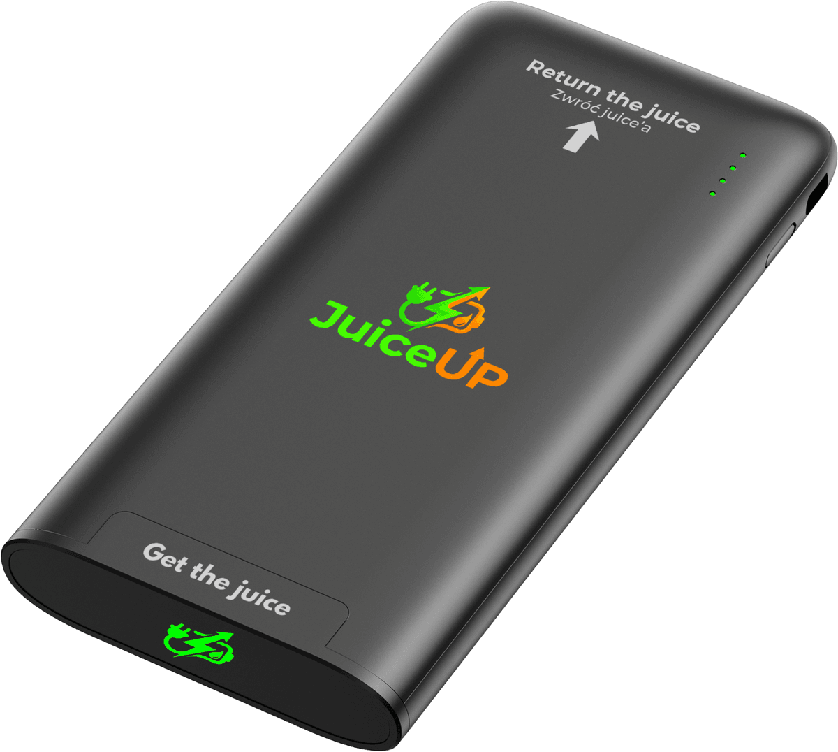 Powerbank JuiceUp 10000 mAh z wbudowanymi kablami